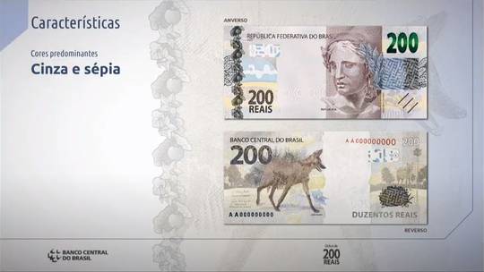 Nova cédula de 200 reais