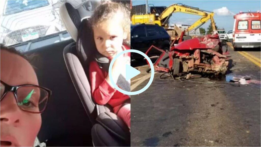 Mãe grava vídeo de despedida com a filha "vamos ali tirar a vida" e joga carro contra caminhão