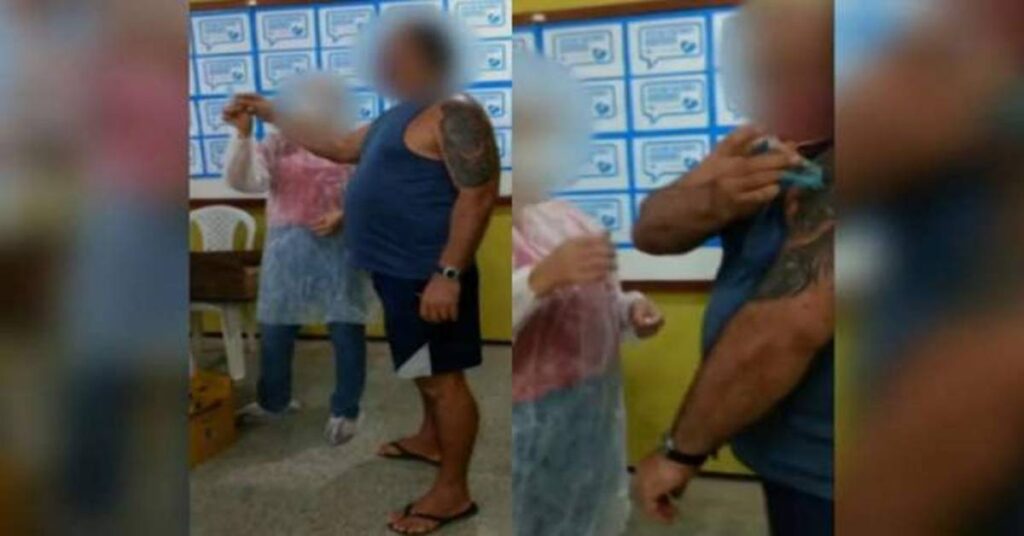 Vídeo: Homem toma seringa de enfermeira e aplica imunizante no próprio braço