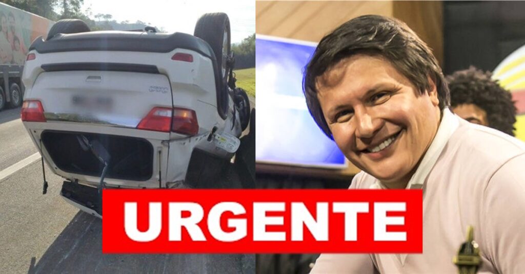 Cantor Giovani, da dupla com Gian, sofre acidente de carro após cochilar no volante
