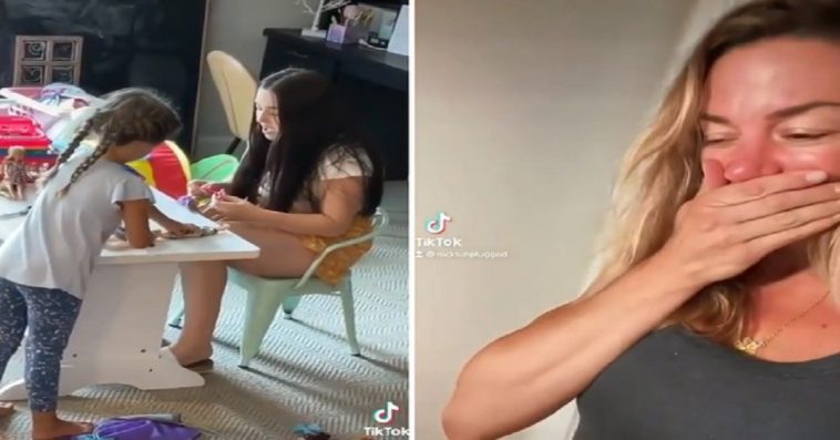 Mãe coloca câmera